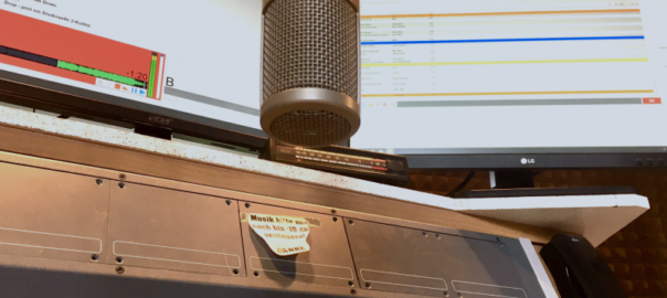 Blick in das Selbstfahrerstudio